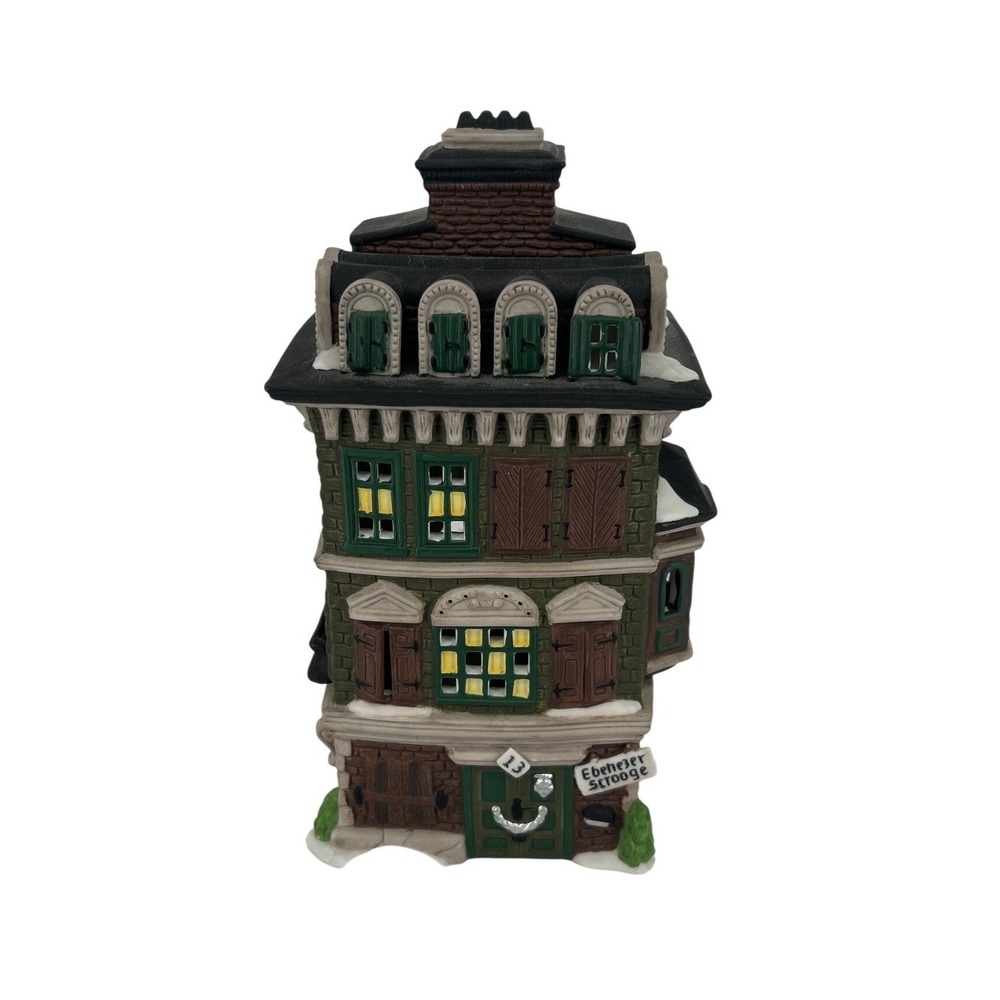Department 56 Dickens Village Flat of Ebenezer Scrooge 1989 Christmas NO CORD